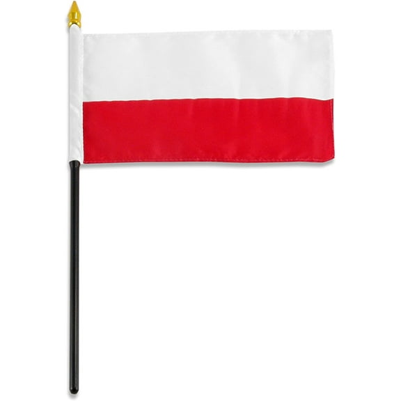 US Flag Store Poland National Flag, 4 by 6-Inch