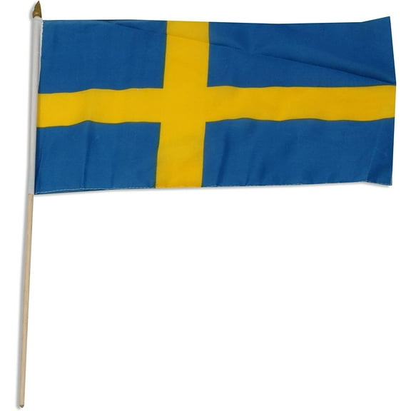 US Flag Store Sweden Flag, 12 by 18-Inch