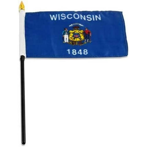 US Flag Store Wisconsin Flag 4 x 6 inch