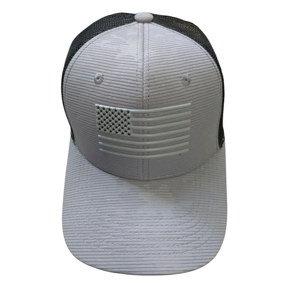 US Flag Tactical Mesh Back Grey Baseball Cap