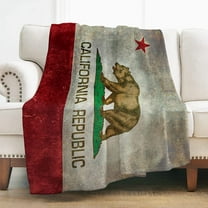 US Flag Throw Blanket Gifts for Women Girls Boys, America Retro Decor for Couch Bed Sofa Travelling Camping, Birthday Christmas Soft Cozy Lightweight Blankets for Kids Adults 50"x60"