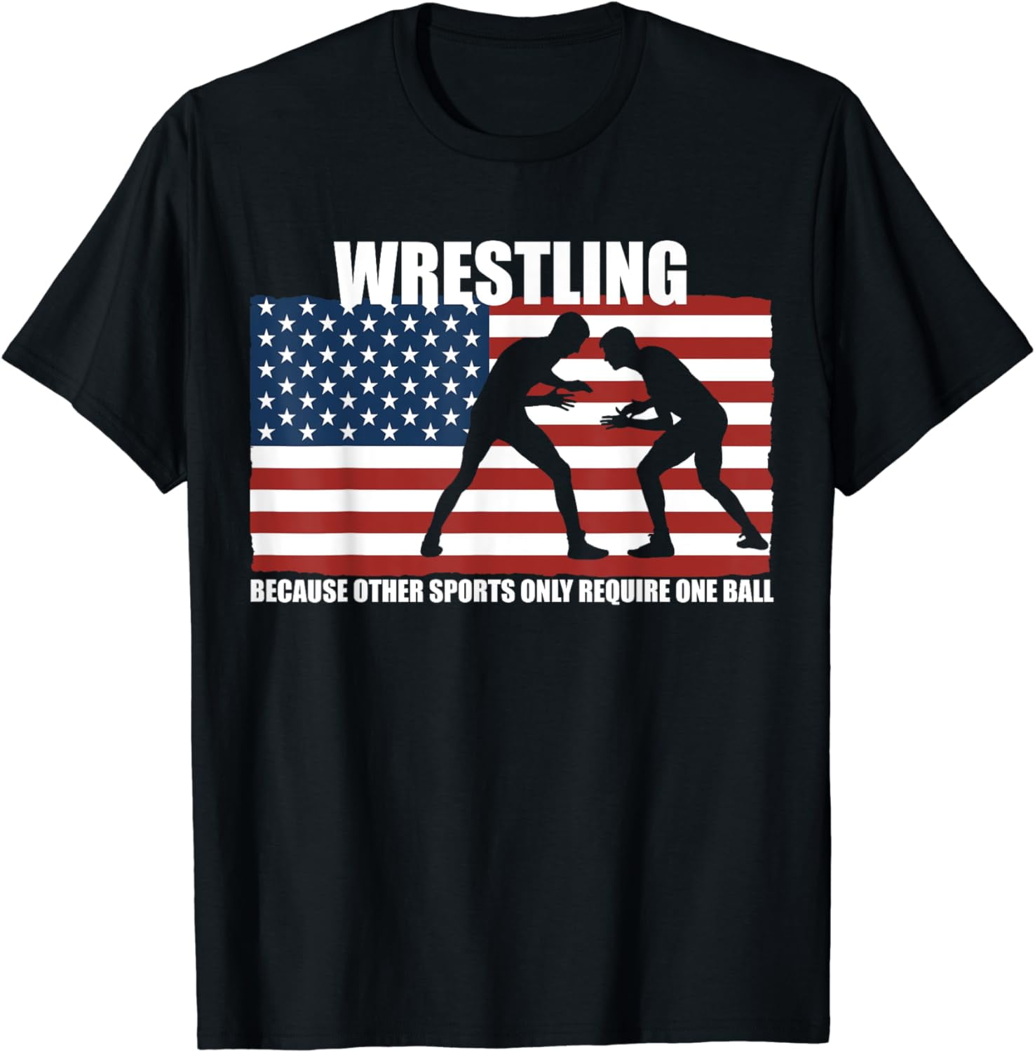 US Flag Wrestling because other sports only require one ball T-Shirt ...