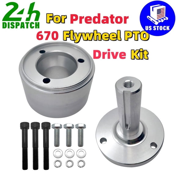 US For Predator 670 V-twin Engine Adapter Coupler Flywheel PTO Drive Kit
