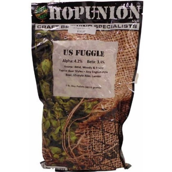 US Fuggle 1 lb. Hop Pellets for Home Brewing Beer Making by HopUnion