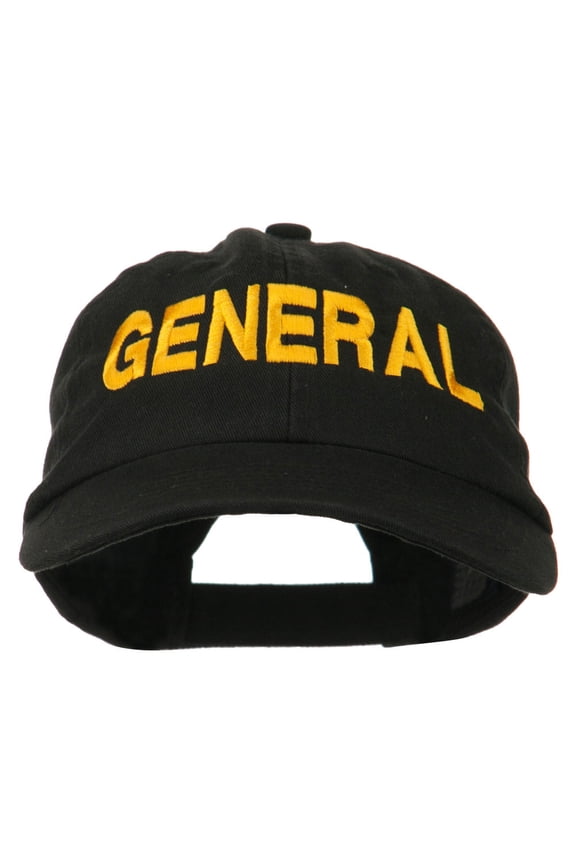 US GENERAL Embroidered Low Profile Washed Cap - Black OSFM