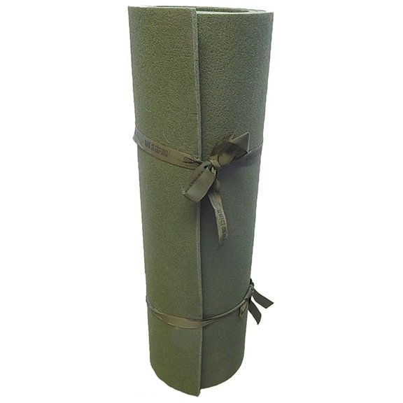 US GI OD Sleeping Mat - Military Surplus Foam Pad - Camping & Sleepover - Comfortable Roll-Up Mat with Drawstring - 74.5" x 24" x 0.25"
