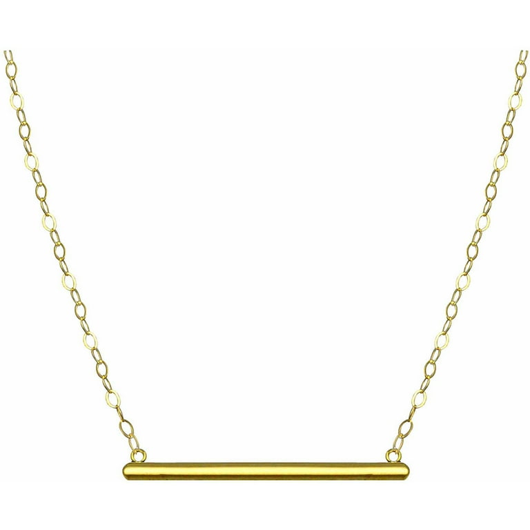 10kt gold bar on sale necklace