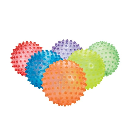 US Games Color My Class® 8" See-Through Knobby Balls, 6-Pack