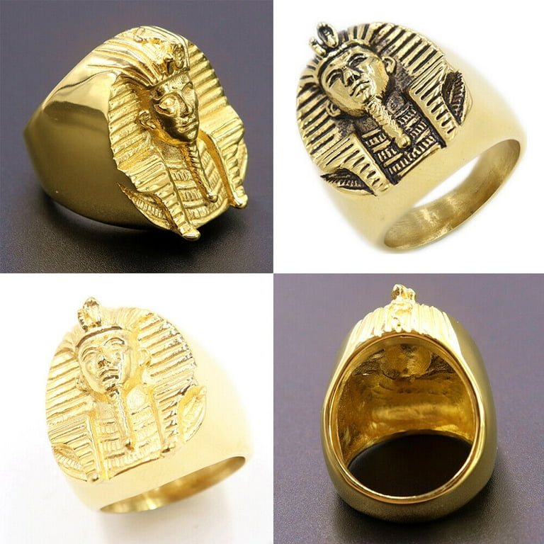 Gold plated 2024 pyramid ring