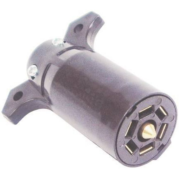 US Hardware RV-488C Trailer Connector with Grip, 12 V, 7-Pole, Plastic, Black