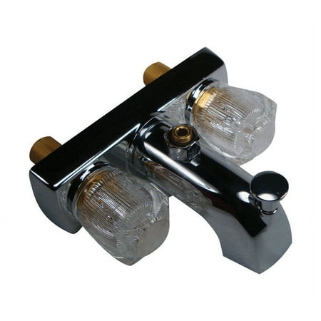 US Hardware Chrome Bath Faucet for Mobile Homes P-019NB