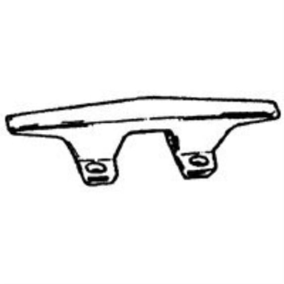 US Hardware M-023C Marine-Grade Hollow Base Cleat Die-Cast Zamak Perma-Plate Chrome