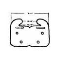 thumbnail image 1 of US Hardware Drawer Slide Spacer - Durable Plastic - 1 Piece, 2-1/2" White, Abrasives Drawer, 1 of 2