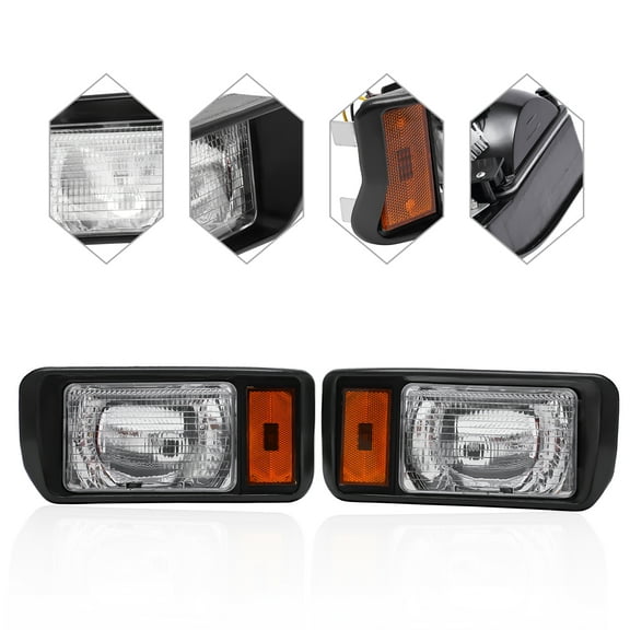 US Headlights 101988001/101988002 Club Car DS FactorysSize Fit Driver+Passenger