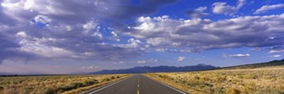 US Highway 160 through Great Sand Dunes National Park and Preserve Colorado USA Canvas Art - Panoramic Images (18 x 6)