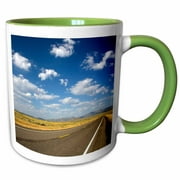 US Highway 20 near Arco, Idaho, USA - US13 DFR1060 - David R. Frazier 11oz Two-Tone Green Mug mug-90074-7