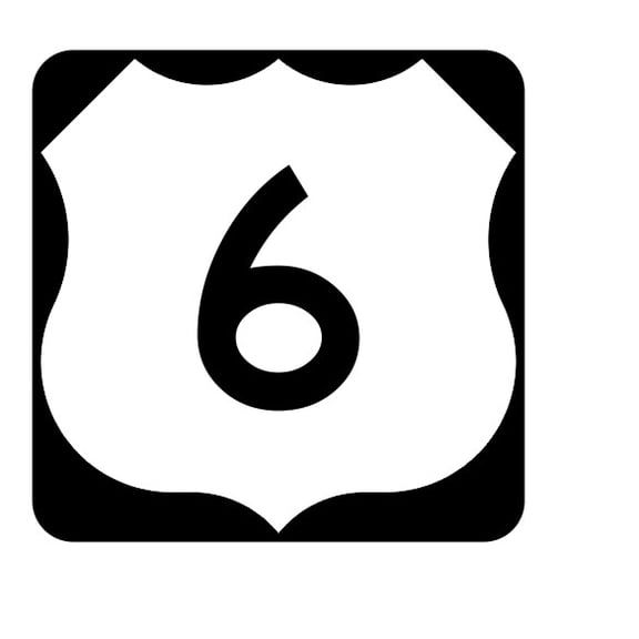 US Highway 6 Highway Sign Road Sign Size: 12 inch x 12 inch