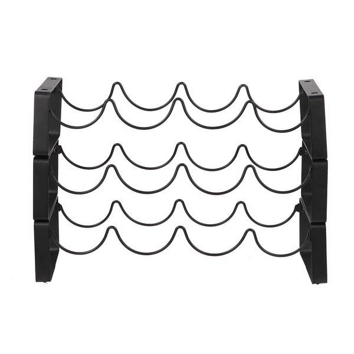 [US IN STOCK] 3 Tier Stackable Wine Rack 12 Bottles Metal Wine Rack ...