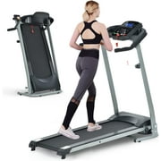 [US IN STOCK] Incline Treadmills for Home Folding Treadmill for Running and Walking Jogging Exercise with 12 Preset Programs, Tracking Pulse, Calories