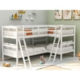 thumbnail image 1 of [US IN STOCK] L-Shaped Bunk Bed with Ladder,Twin Size-Gray(OLD SKU :LP000020AAK), 1 of 1