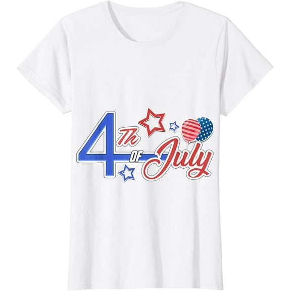 US Independence Day 4th of July Stars Stripes Women Men Kids T-Shirt