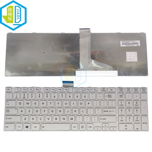 US KR Keyboard For Toshiba Satellite S50 S50-A S50D-A S50T-A L70-A L70D-A L70T-A L50-A L50D-A L50T-A L55-A L55D-A White Keycaps