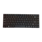 US Keyboard US Layout with Frame Notebook Keyboard Durable Matte Keypad for MSI CR420 0 EX465 x370 CR460 Replacement Accessories