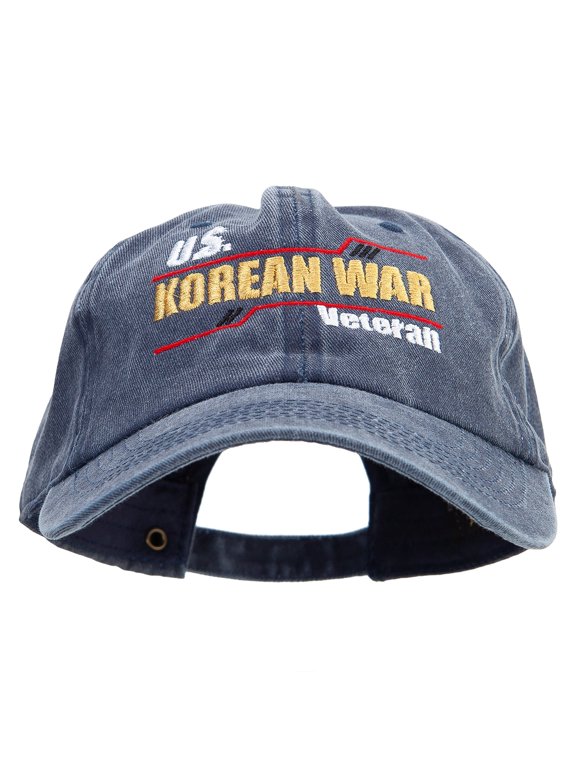US Korean War Veteran Cotton Twill Premium Pigment Dyed Cap - Navy OSFM
