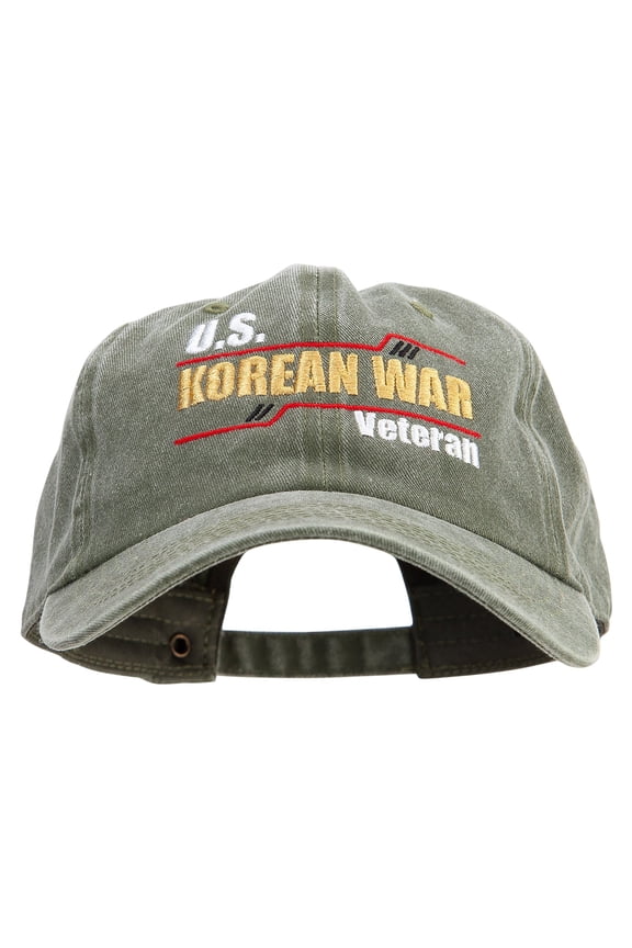 US Korean War Veteran Cotton Twill Premium Pigment Dyed Cap - Olive OSFM