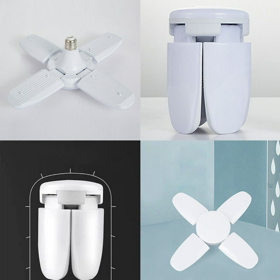 US LED Garage Light Bulb Deformable Ceiling Fixture Lights Warehouse Lamp E27