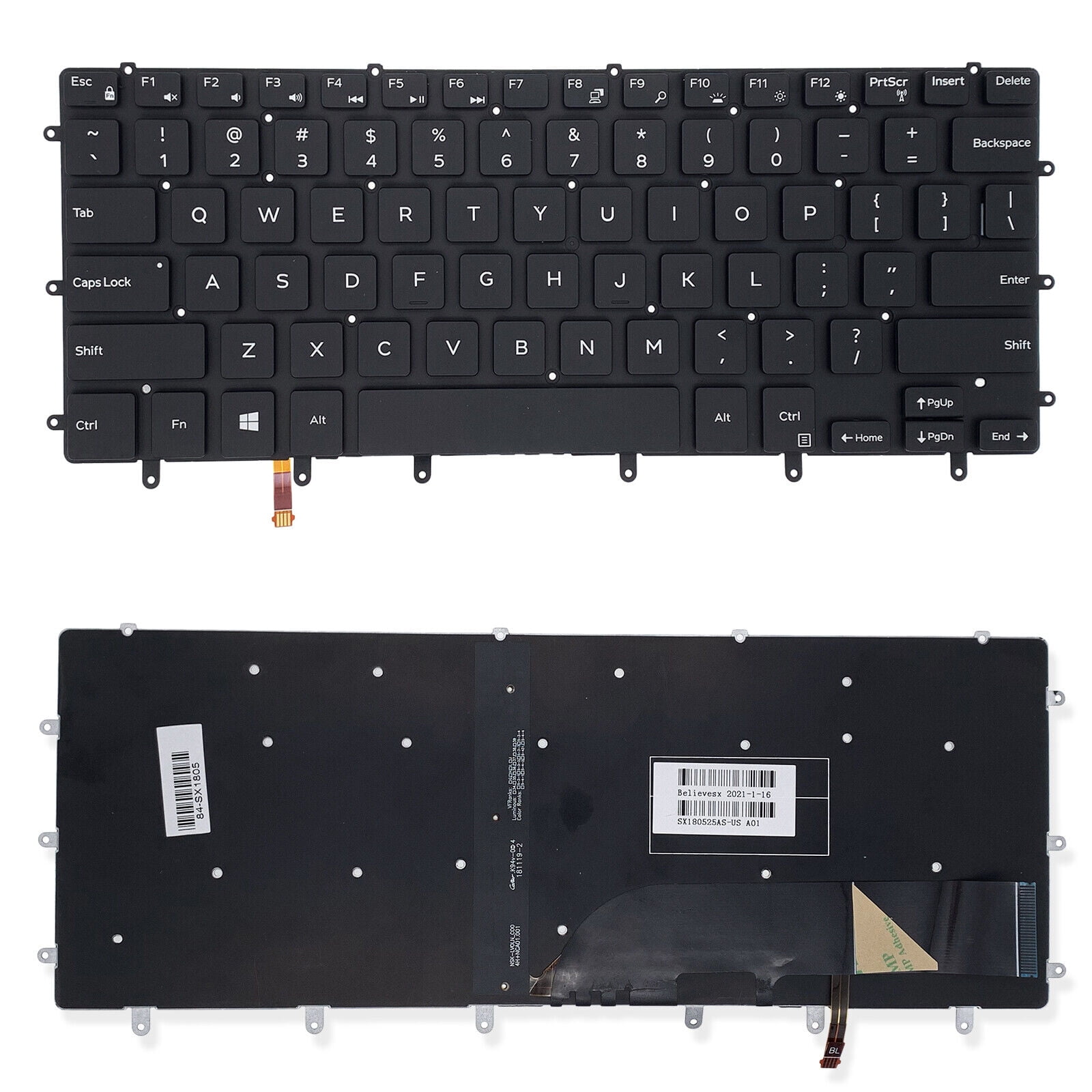 Windowsノート本体 XPS15 2in1(9575) US Keyboard Amazon.com: New Replacement Laptop Keyboard for Dell XPS 15