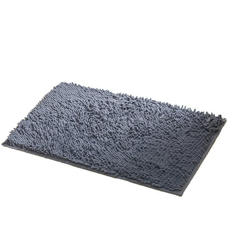 US Luxury Chenille Bath Rug Absorbent Soft Shaggy Non Slip Bathroom Mat Rugs
