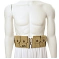 thumbnail image 1 of World War Supply M1 Garand Cartridge Belt M1923 Khaki Cotton Fits Up to 49 Inch Waist, 1 of 4