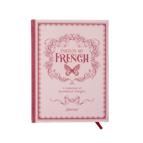 Ecokind by U Style Pardon My French Book Cloth Casebound Journal, 6" x 8", 200 Sheets