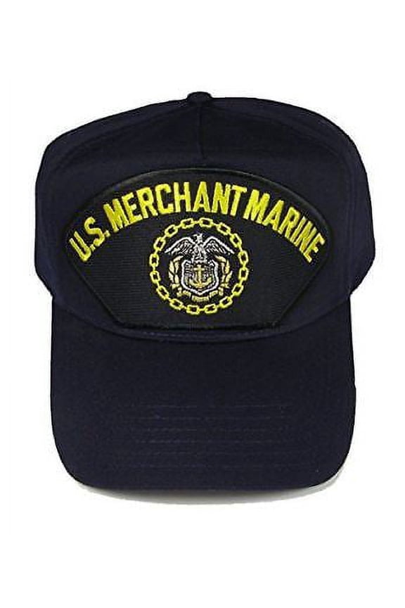 EC U.S. Merchant Marine W/Logo HAT - Navy Blue - Veteran Owned Business