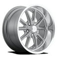 thumbnail image 1 of US Mag 1PC Aluminum Rim U111 RAMBLER 18X8in Matte Gun Metal Machined Finish, U11118807345, 1 of 3