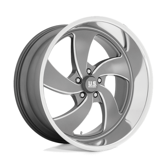 US Mag 1PC Cast Aluminum Rim U133 20X8 5X4.75 ANTH-MILL-DCL 1MM, U133208061+01R