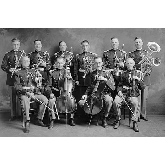 US Marine Corps Band Sextets-Fine art canvas print (20" x 30")