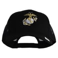 thumbnail image 1 of US Marine Corps Emblem Embroidered Solid Cotton Twill Mesh Prostyle Cap - Black OSFM, 1 of 5