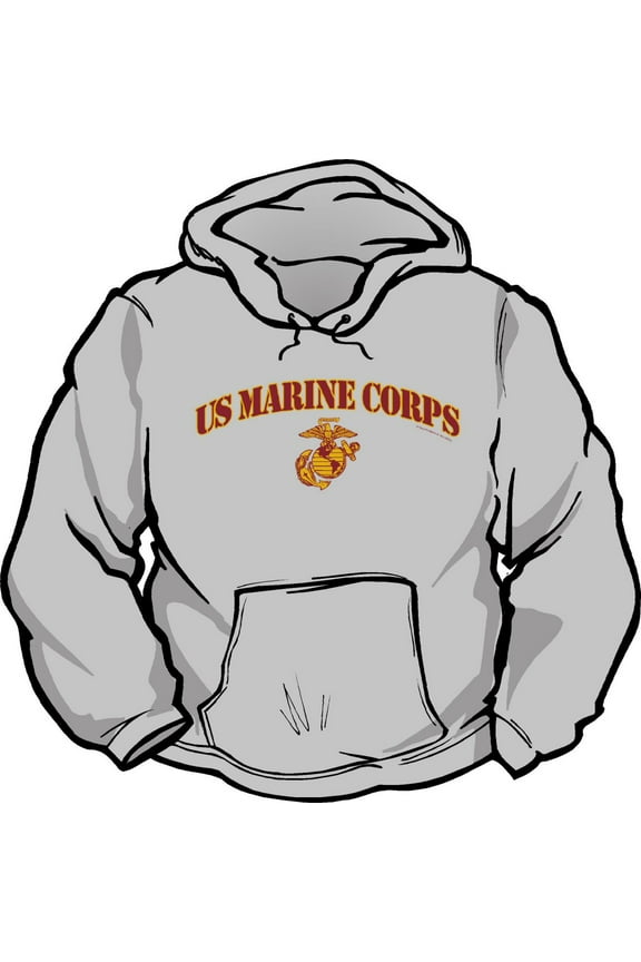 US Marine Corps Hooded Sweatshirt