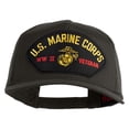 thumbnail image 1 of US Marine Corps WWII Veteran Patched Solid Cotton Twill 5 panel Mesh Back Cap - Charcoal OSFM, 1 of 5