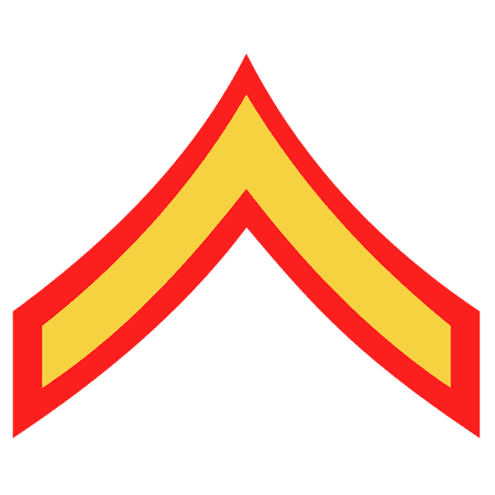 US Marine E-2 Private 1st Class Emblem Edible Icing Image