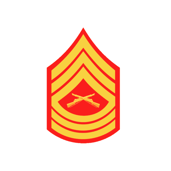 US Marine E-8 Master Sergeant Emblem Edible Icing Image Cake Cookie or Cupcake topper