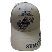 US Marine Semper Fidelis Beige Baseball Cap