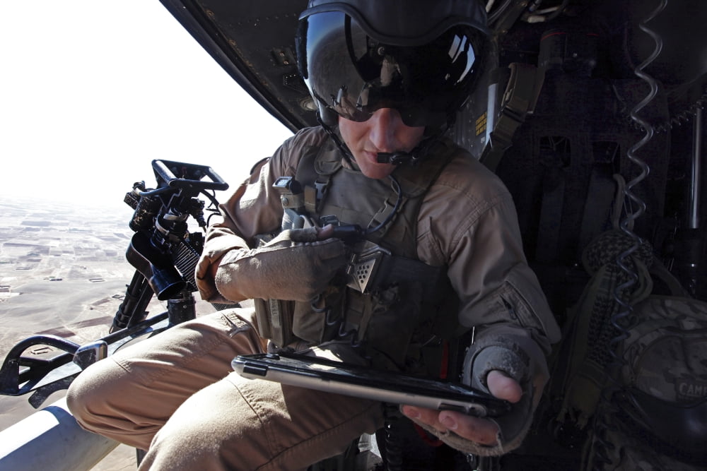 US Marine provides close air support over Afghanistan Canvas Art - Stocktrek Images (35 x 23)