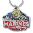 thumbnail image 1 of U. S. Marines Military Metal Key Chain, 1 of 1