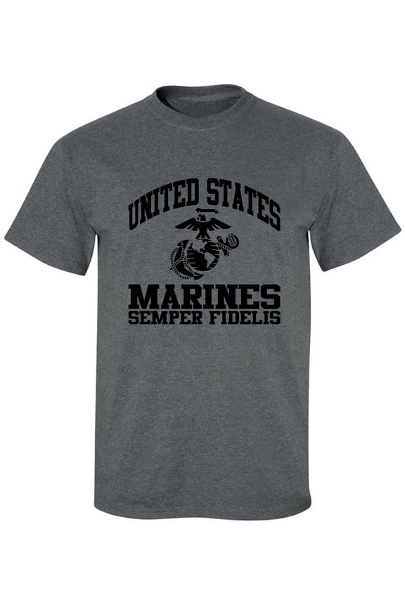 US Marines Semper Fidelis Adult Short Sleeve T-shirt