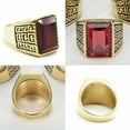 thumbnail image 2 of Minimalist Ball Statement Ring For Women Men Gold Plated Stainless Steel Layered 3 Round Balls Open Wrap Finger Rings Comfort Fit Geometric Unique Christ 2 of 14