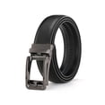 thumbnail image 1 of US Men Ratchet Belt Genuine Leather Belt w/ Slide Ratchet Automatic Click Buckle, 1 of 2