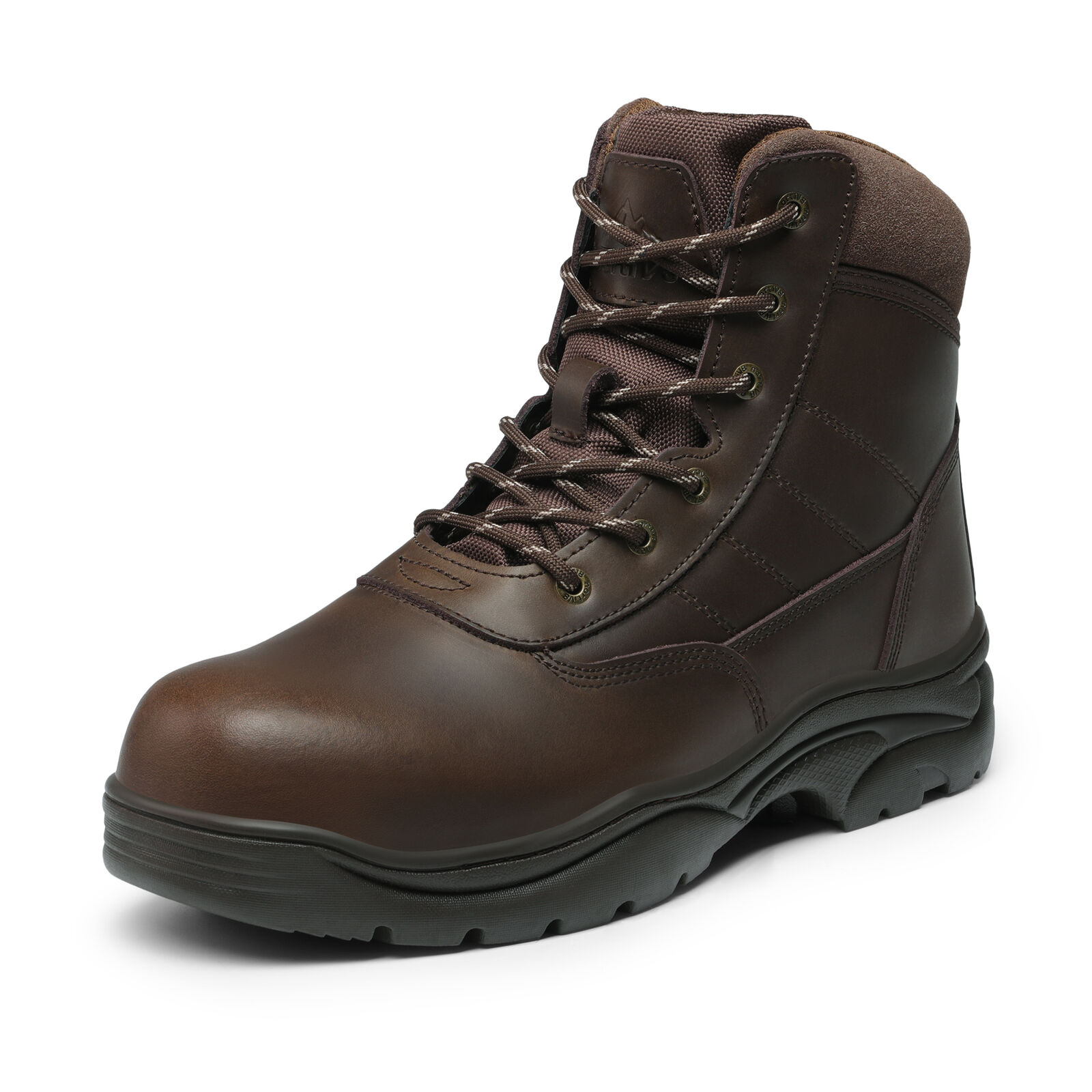 US Men's Work Boots Steel Toe Safety Boots Leather Ankle Industrial